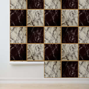 Papier Peint Marque blanche noire