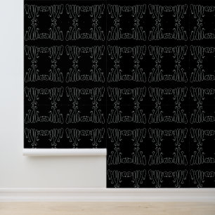 Papier Peint Mazipoodles Chats Noir Blanc