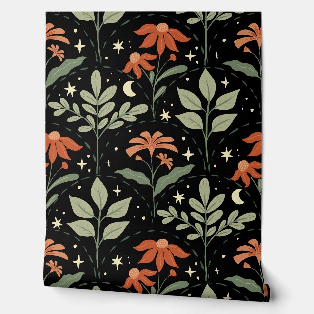Papier Peint Midnight Garden Dreams (Déroulement)