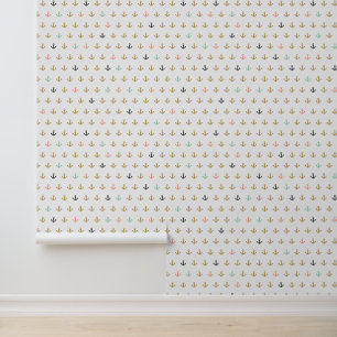 Papier Peint Mini Anchor Pattern