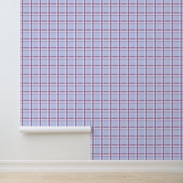 Papier Peint Mini Winter Berries Tartan Plaid (Application)