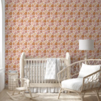 Modèle floral rétro désert sable antique rose