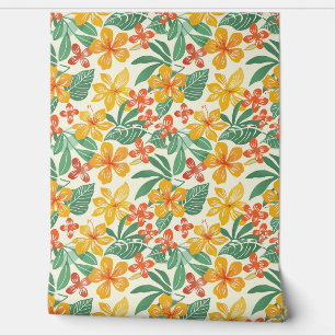 Papier Peint Modèle floral tropical vibre