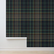 Modern Elegant Dark Green Plaid