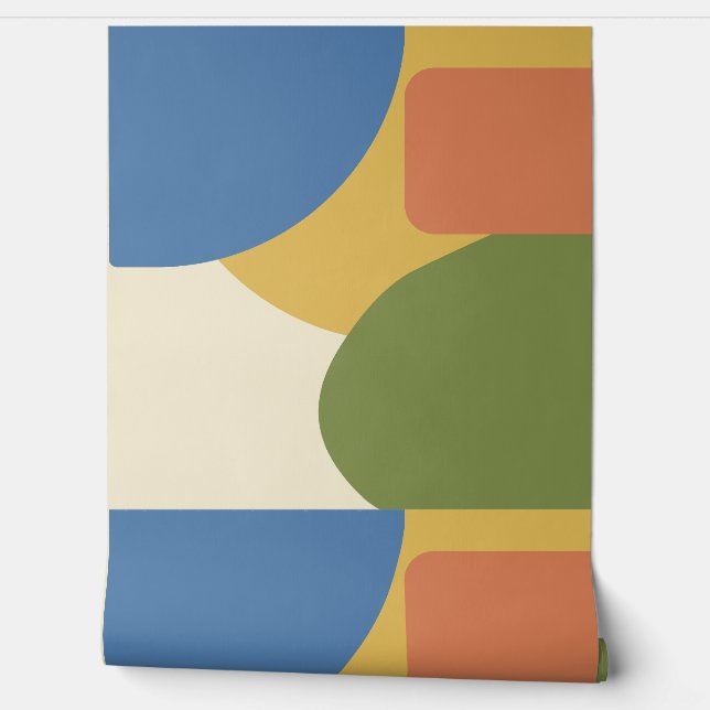 Papier Peint Moderne du milieu du siècle (Déroulement)