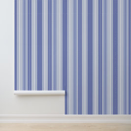 Papier Peint Moderne rayé bleu