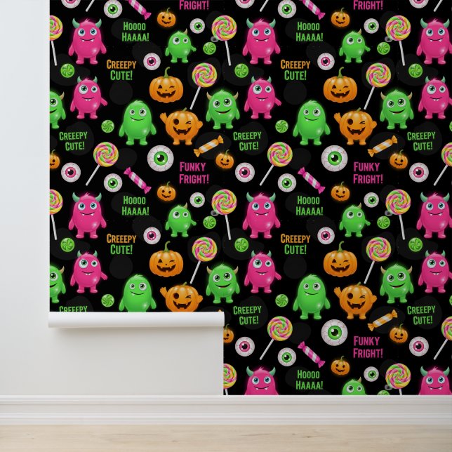 Papier Peint Monstres "Déplaisants mignons" et Halloween amusan (Application)