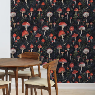 Papier Peint Moody Mushroom quitte Cottagecore