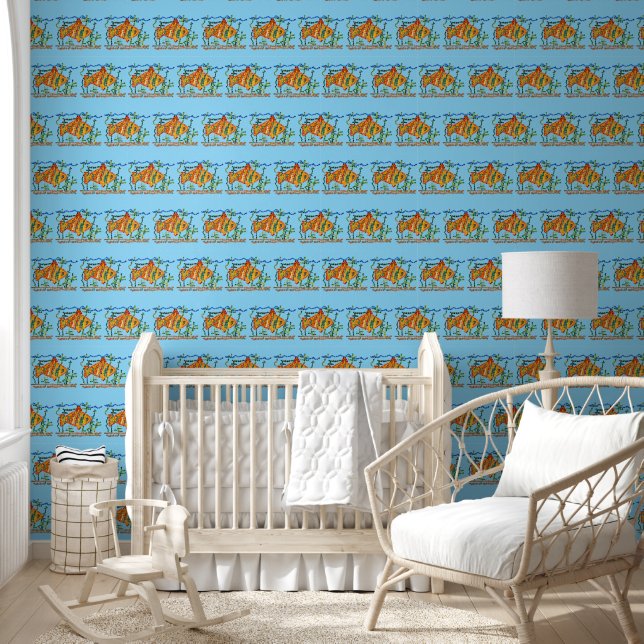 Papier Peint Mosaïque de poisson d'or (Enfants)