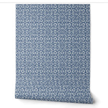Mosaïque géométrique Abstraite bleue à petite éche