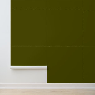 Papier Peint Moss d'olive minimaliste vert uni élégant