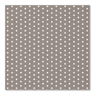Papier Peint Motif à pois taupe brun élégant stylé