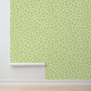 Papier Peint Motif Abstrait de la girafe verte de miel clair