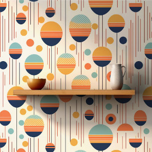 Papier Peint Motif Abstrait géométrique Bauhaus n° 1 ID1068