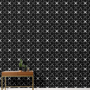Papier Peint Motif Abstrait noir et blanc élégant