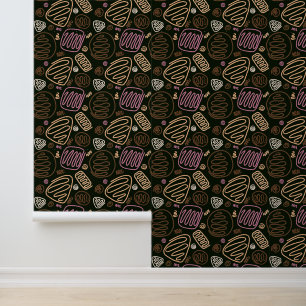 Papier Peint Motif Abstrait simple moderne d'une ligne