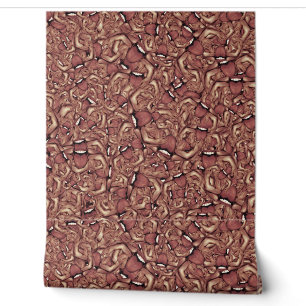 Papier Peint Motif aléatoire motif de créatures mutant d'araign