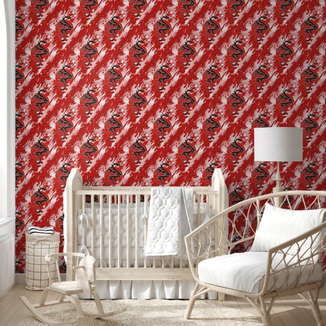 Papier Peint Motif animal cool - Dragons 4 (Enfants)
