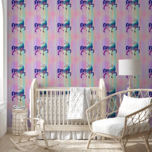 Papier Peint Motif animal cool - Stands Alone Unicorn 2
