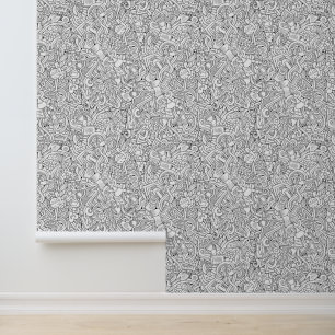 Papier Peint Motif B&W Médicale