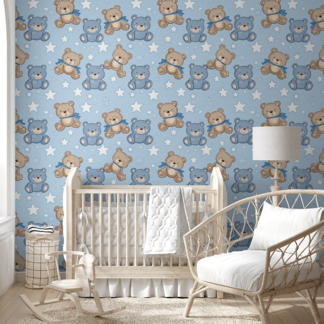 Papier Peint Motif bébé Teddy Bear (Enfants)