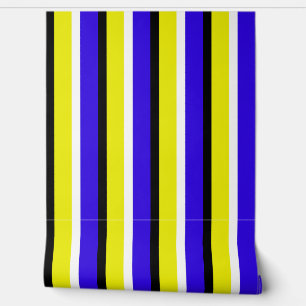 Papier Peint Motif Bleu Jaune