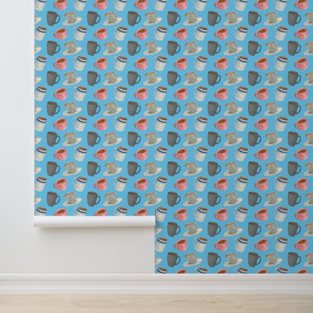Papier Peint Motif café carrelé mignon (Application)