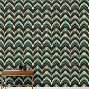 Papier Peint Motif carrelé art déco