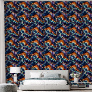 Papier Peint Motif carrelé Faux agate
