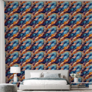 Papier Peint Motif carrelé Faux agate
