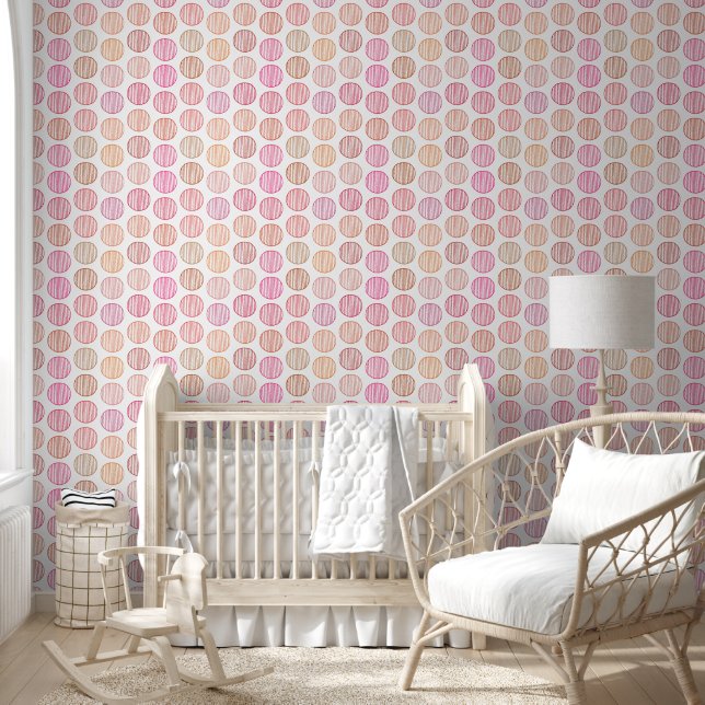 Papier peint Motif circulaire coloré (Enfants)