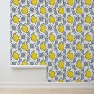 Papier Peint Motif citron
