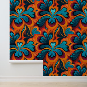 Papier peint motif cool carrelé