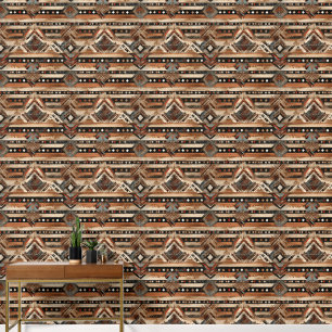 Papier Peint motif cool Western en faux bois