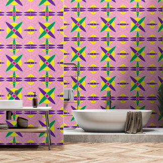 Papier Peint Motif croisé géométrique jouable