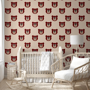 Papier Peint Motif d'animal cool - Ourson 1
