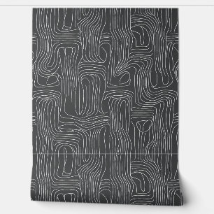 Papier Peint Motif d'art moderne Abstrait Line