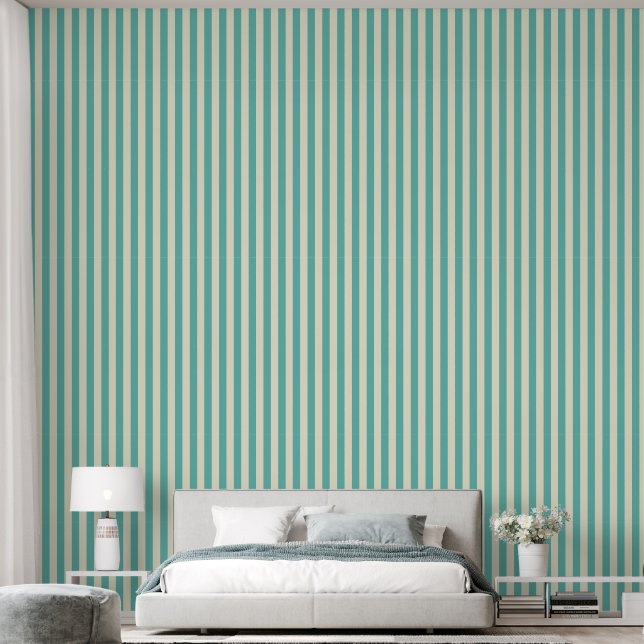 Papier Peint Motif de bandes (Chambre à coucher)