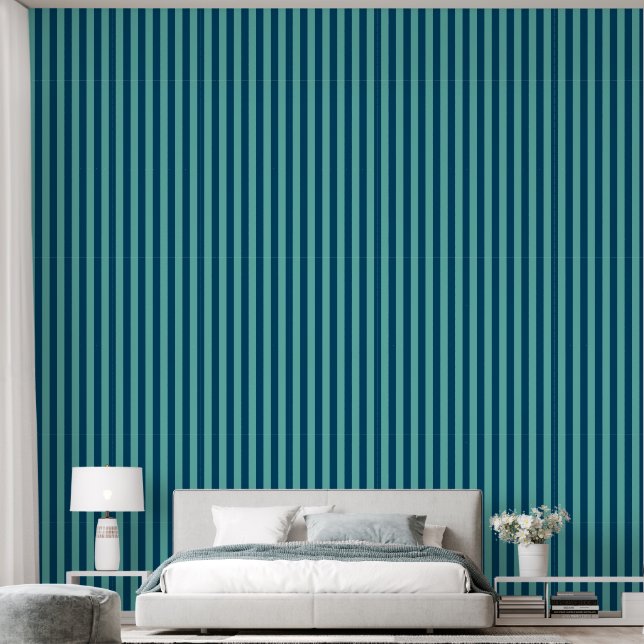 Papier Peint Motif de bandes (Chambre à coucher)