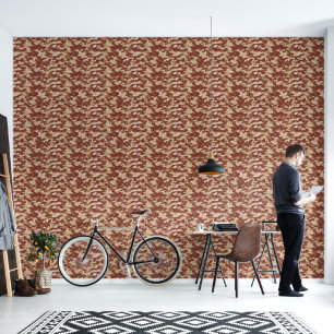 Papier Peint Motif de camouflage en beige désert