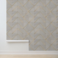 Motif de Carrelage géométrique Inlay Gold de luxe