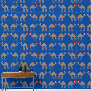 Papier Peint Motif de chameau de Noël mignon