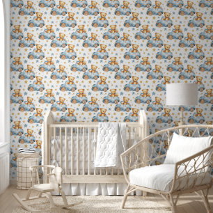 Papier Peint Motif de conduite de nounours bébé