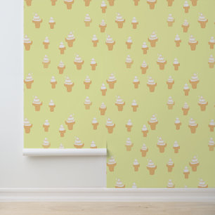 Papier Peint Motif de cône de crème glacée