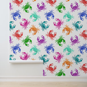Papier Peint Motif De Crabes