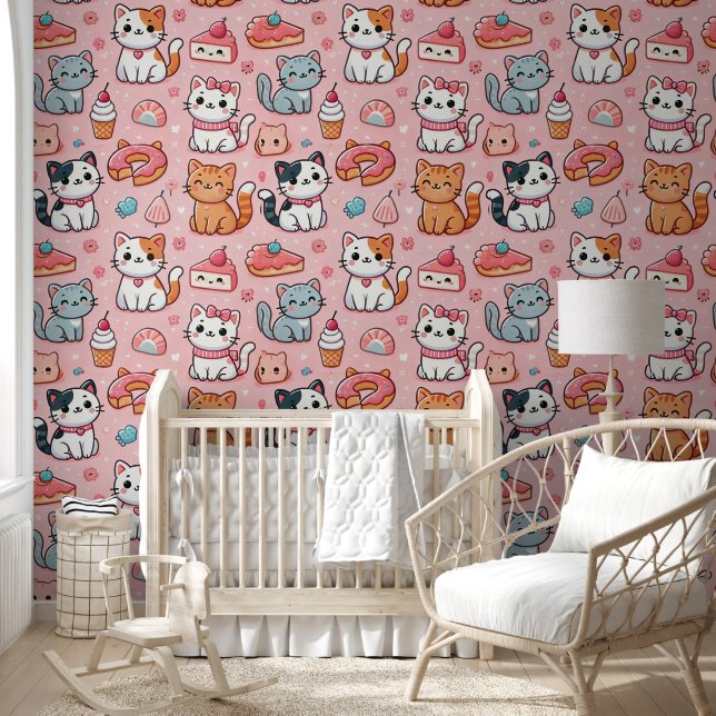 Papier Peint Motif de dessin animé mignon (Enfants)