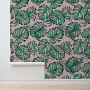 Papier Peint Motif de feuille tropicale
