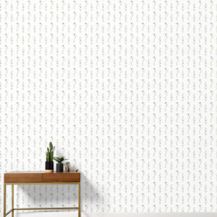 Papier Peint Motif de fleurs blanches