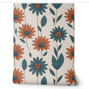 Papier Peint Motif de fleurs Boho