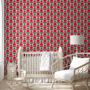 Papier Peint Motif de fleurs de tulipe rose
